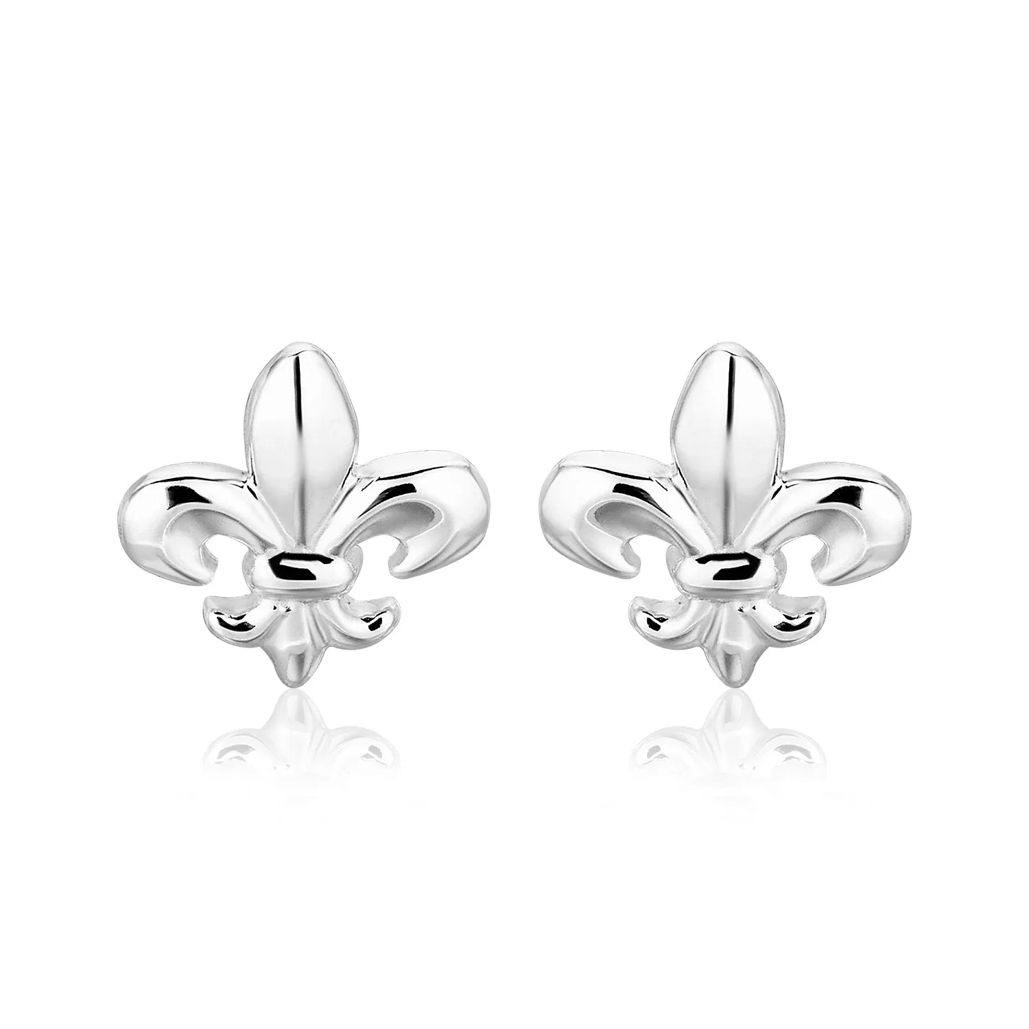 Sterling Silver Fluer De Lis Earrings - Grocery