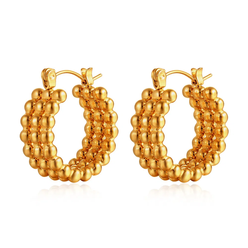 Fashion Simple Personality Dot Earrings - Grocery