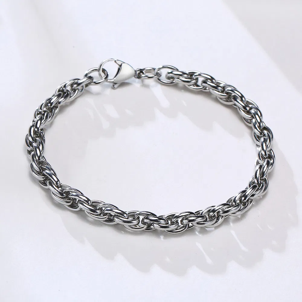 Men's Simple Personality Stainless Steel Trendy Brand Bracelet - Grocery