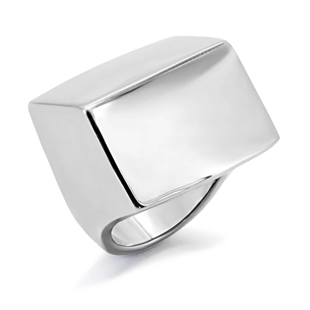TK134 - High polished (no plating) Stainless Steel Ring with No Stone - Grocery