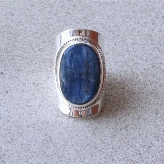 Exaggerated Large Ring With Natural Gemstones - Grocery