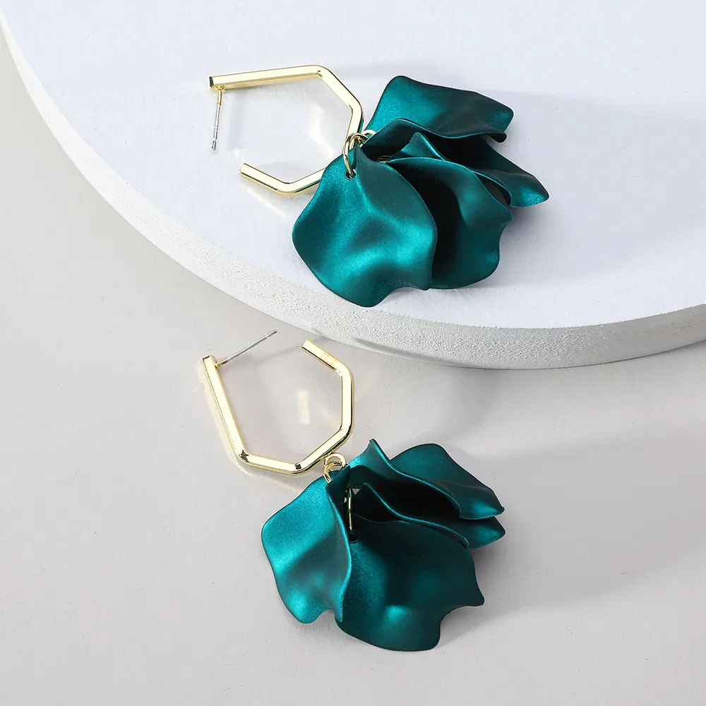 Acrylic Petal Drop Earrings - Grocery