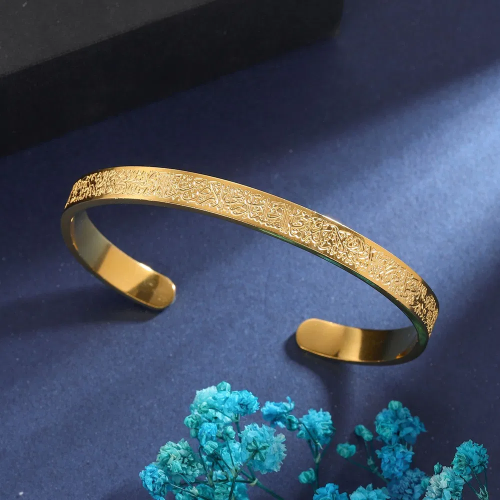Carved Stainless Steel Bracelet Men Women - Grocery