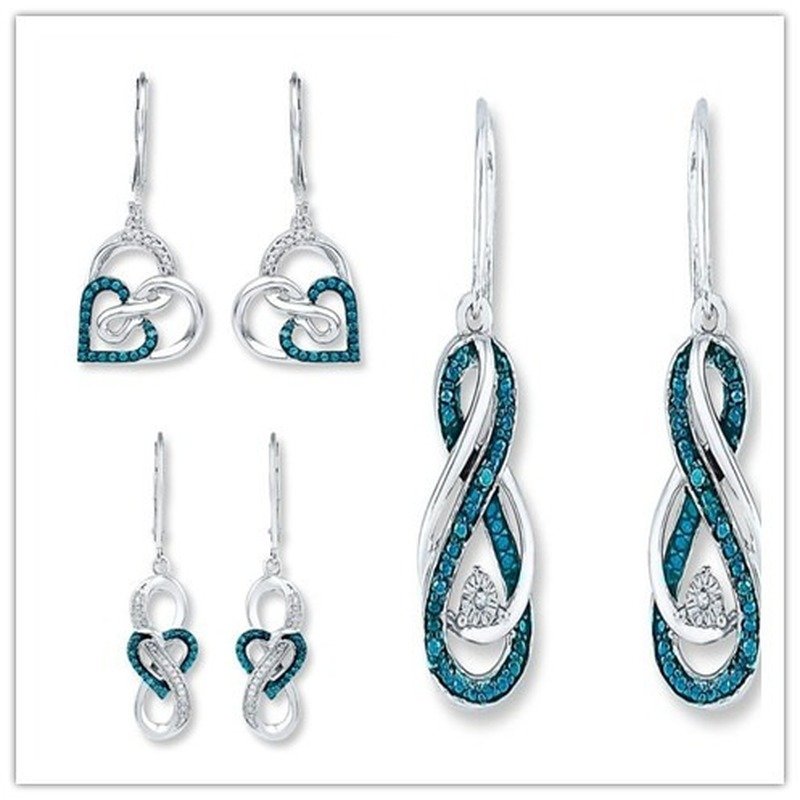 Antique Metal Hand Carved Heart Earrings Set With Zircon Women's Hook Dangle Earrings - Grocery