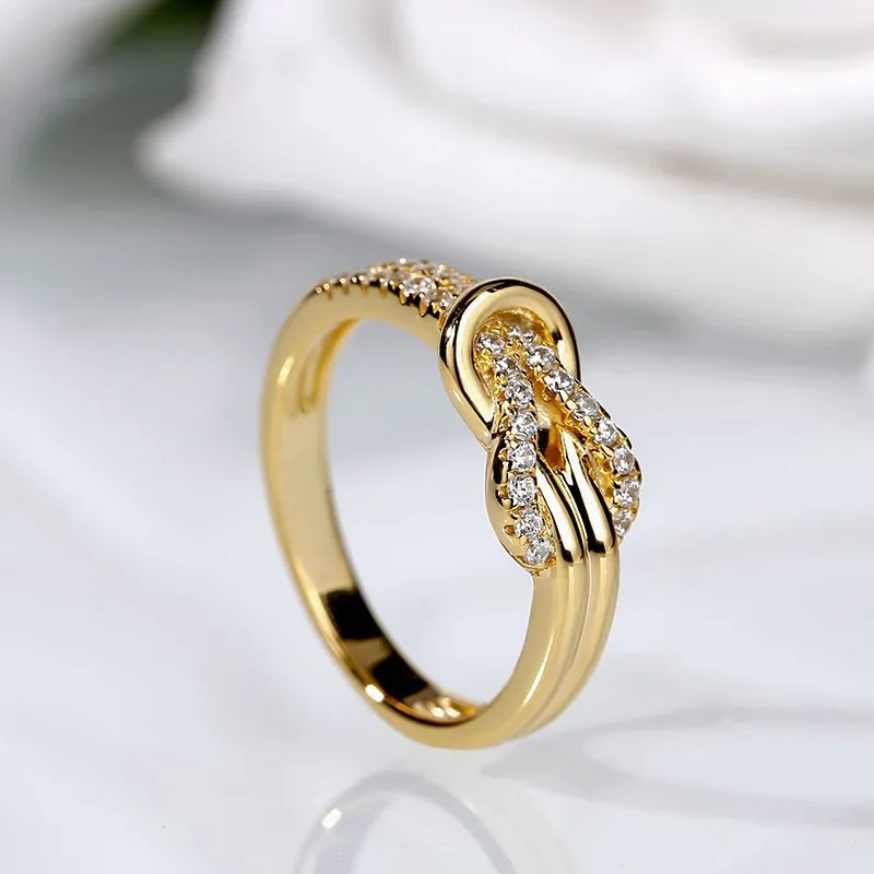 Rose Two-color Cross Love Girl Ring - Grocery