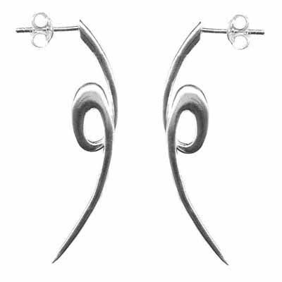 Sterling Silver Loop de Loop Earrings - Grocery
