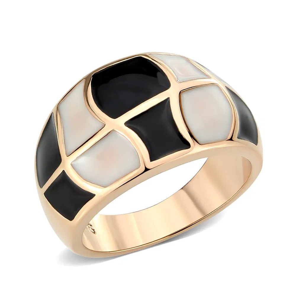 TK3827 - IP Rose Gold(Ion Plating) Stainless Steel Ring with NoStone in No Stone - Grocery
