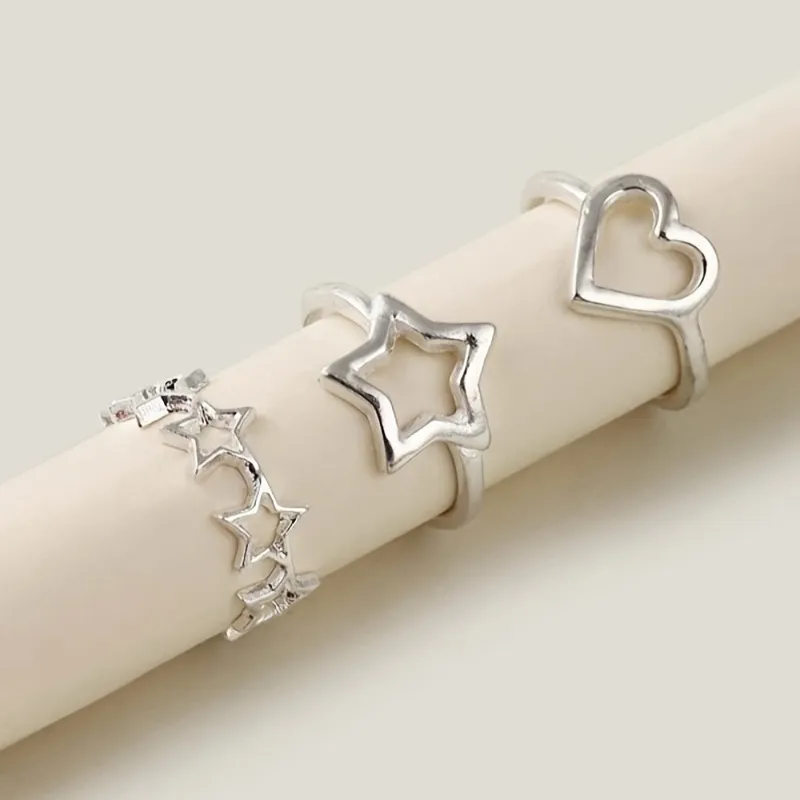 Silver Starry Night Ring Set - Grocery