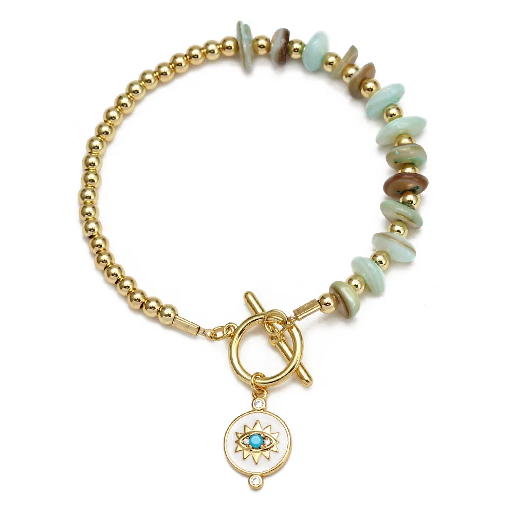 Devil's Eye String Shell Stone Bracelet - Grocery