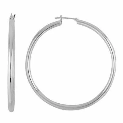 Sterling Silver 48mm Hoop Earrings - Grocery