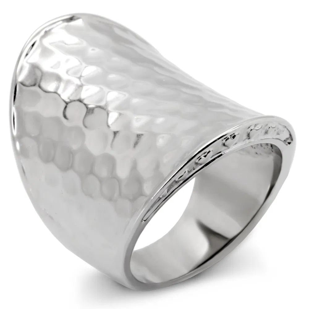 TK140 - High polished (no plating) Stainless Steel Ring with No Stone - Grocery
