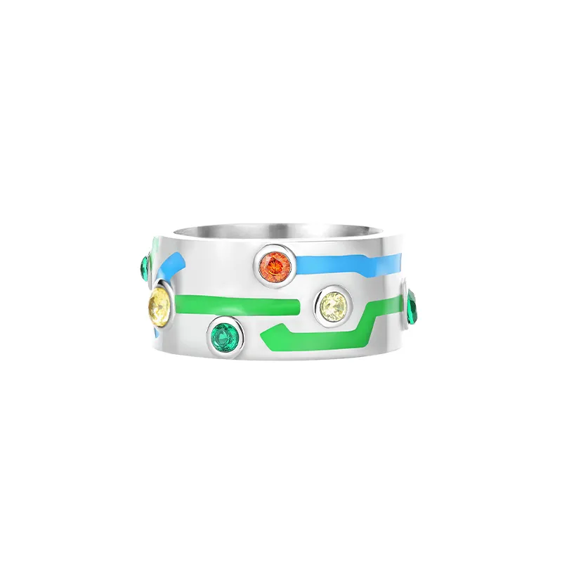 Punk Luminous Ring Male Niche European And American Street - Grocery