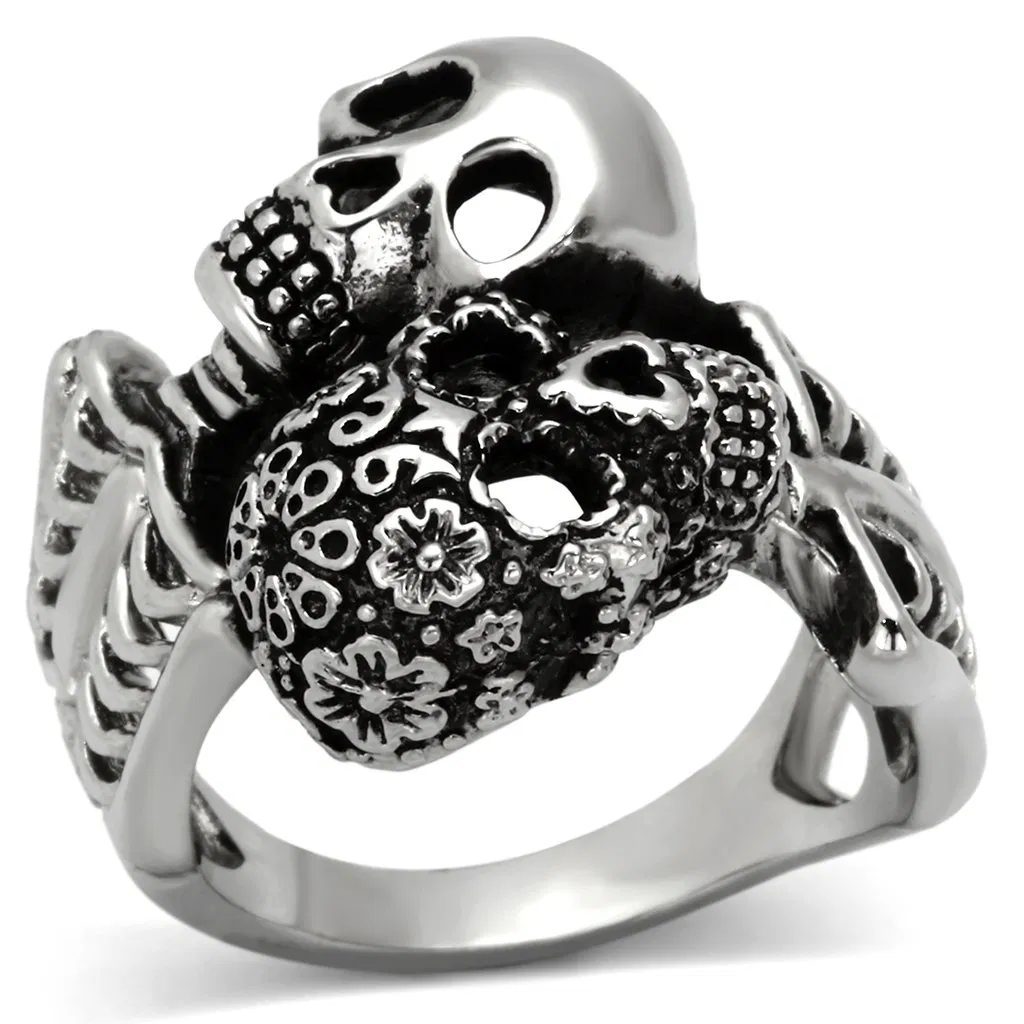 TK1039 - High polished (no plating) Stainless Steel Ring with No Stone - Grocery
