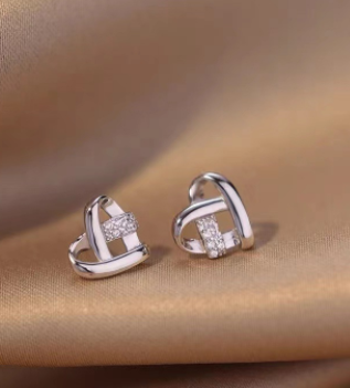 Sweetheart Earrings Women's 925 Sterling Silver Minority - Grocery