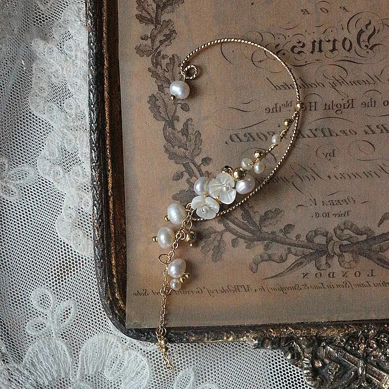 Natural Freshwater Pearl Shell Ear Clip - Grocery