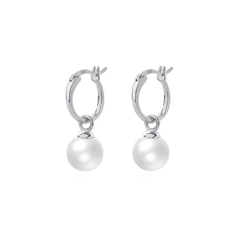 Vintage Cold Wind Shell Bead Earrings - Grocery