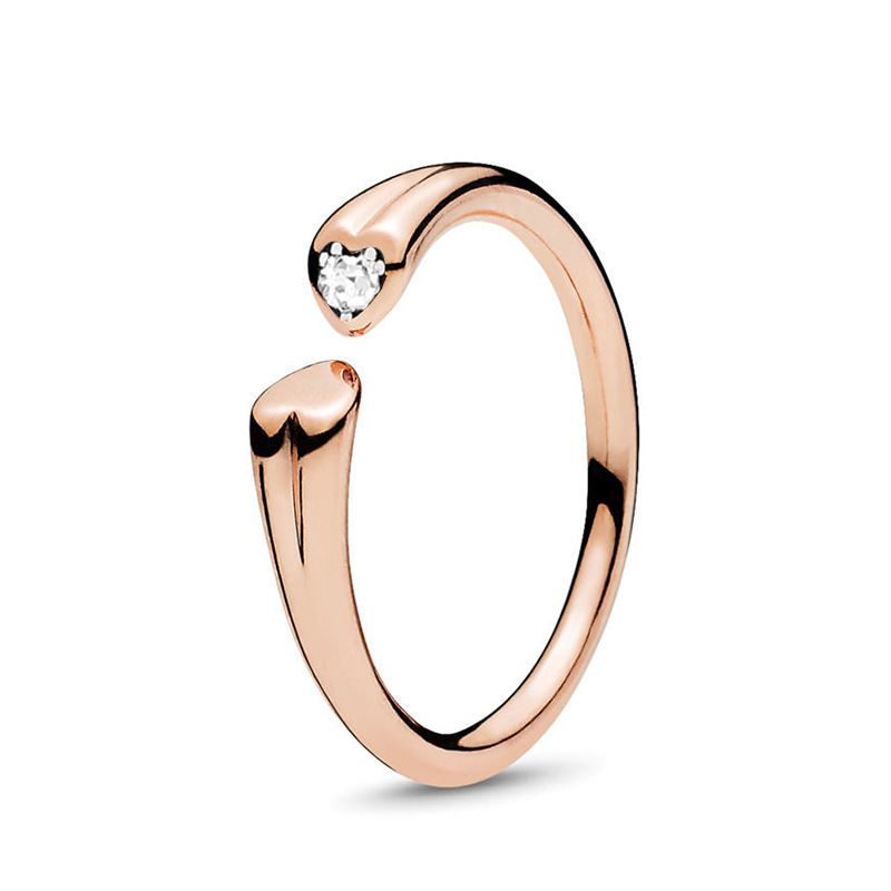 Generous Colorful Zircon Ring Hollow Out Epoxy Diamond Ring - Grocery