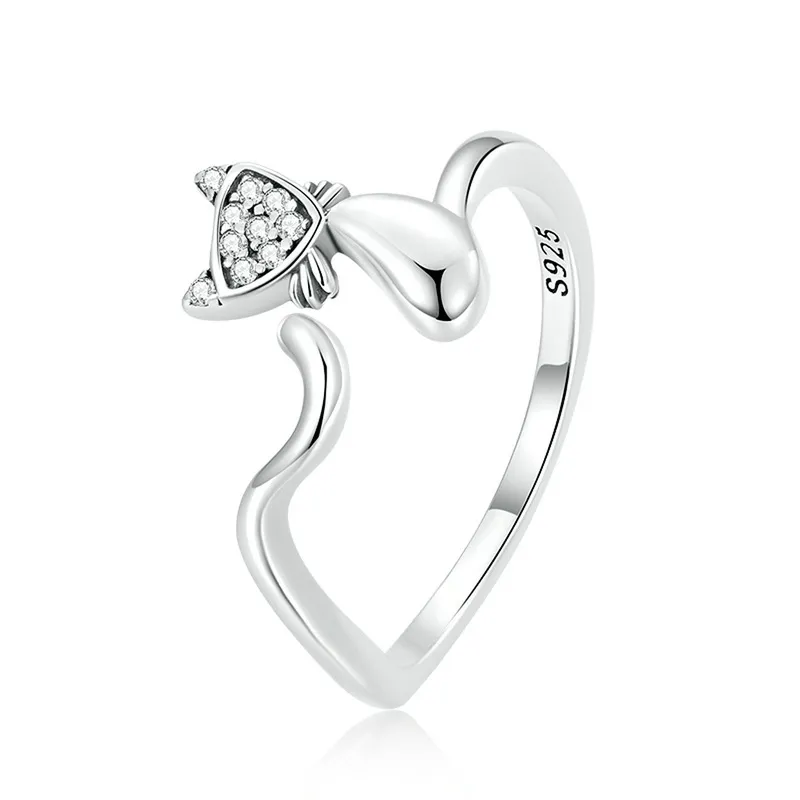 Women's Fashion Simple Geometric Silver Ring - Grocery