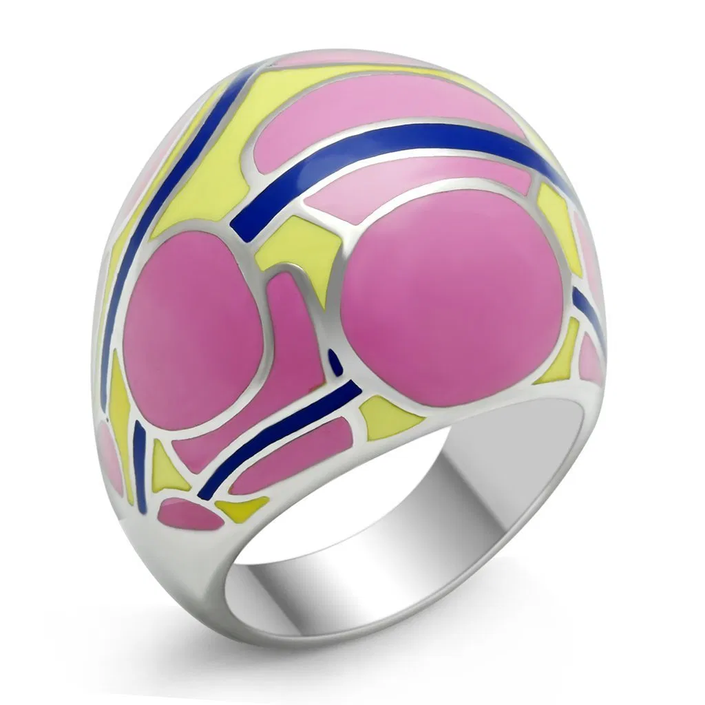 TK250 - High polished (no plating) Stainless Steel Ring with No Stone - Grocery