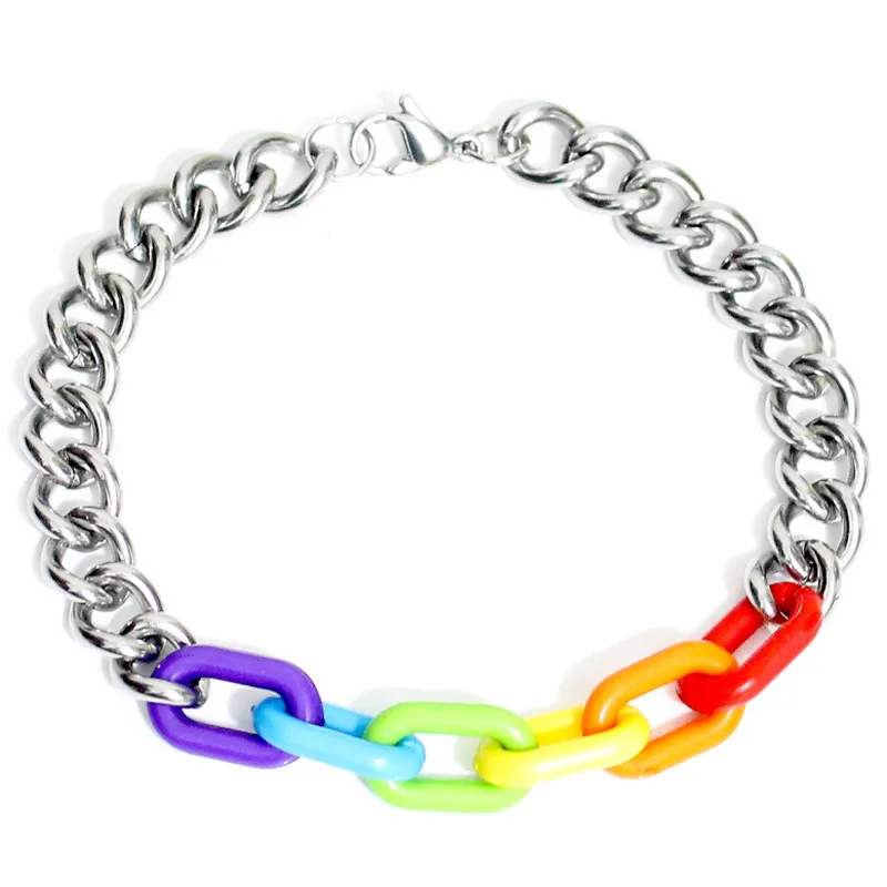 Stainless Steel Rainbow Gay Bracelet - Grocery
