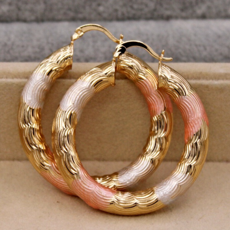 Leverback Hoop Earrings Chunky O-shaped Tiny Earrings For Casual And Formal Outfits - Grocery