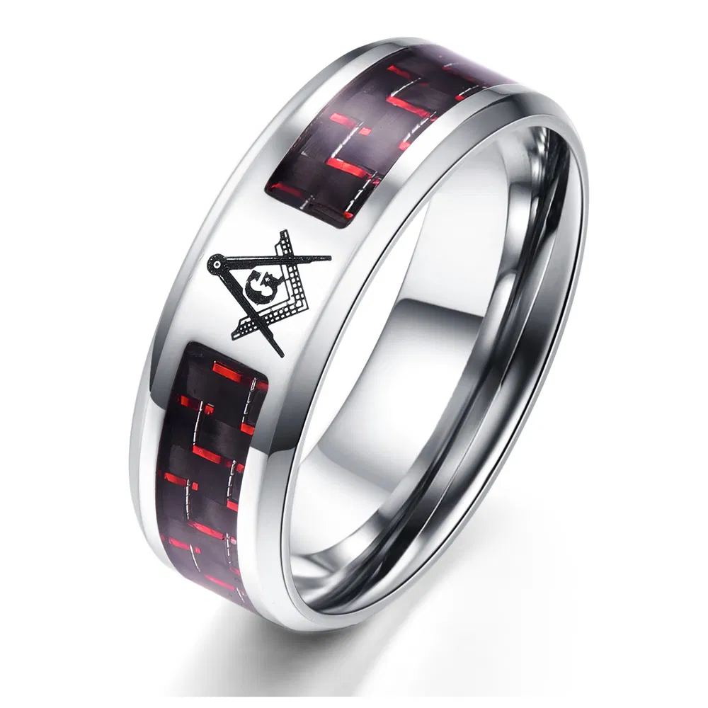 New Titanium Steel Carbon Fiber Ring - Grocery