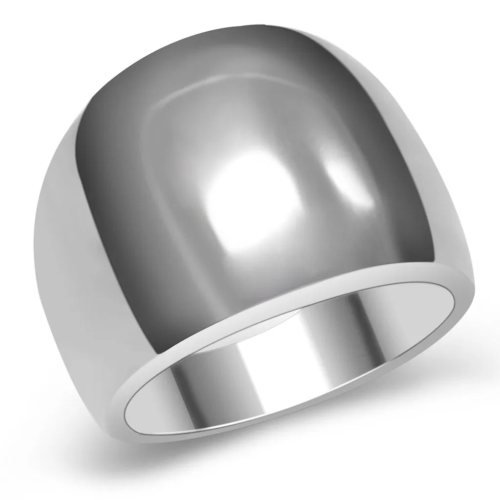 TK034 - High polished (no plating) Stainless Steel Ring with No Stone - Grocery