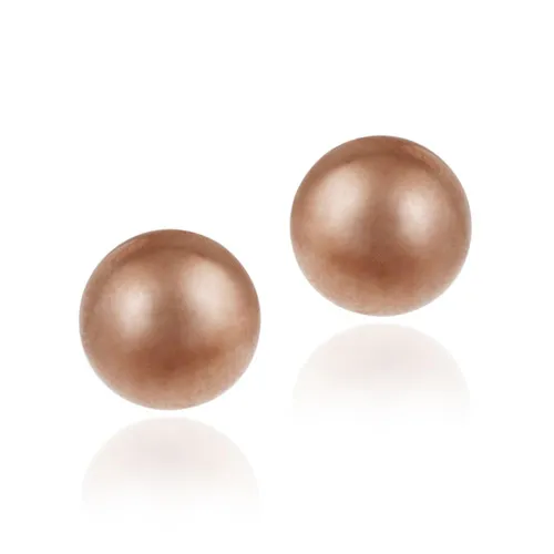18K Rose Gold over Sterling Silver 4mm Ball Stud Earrings - Grocery