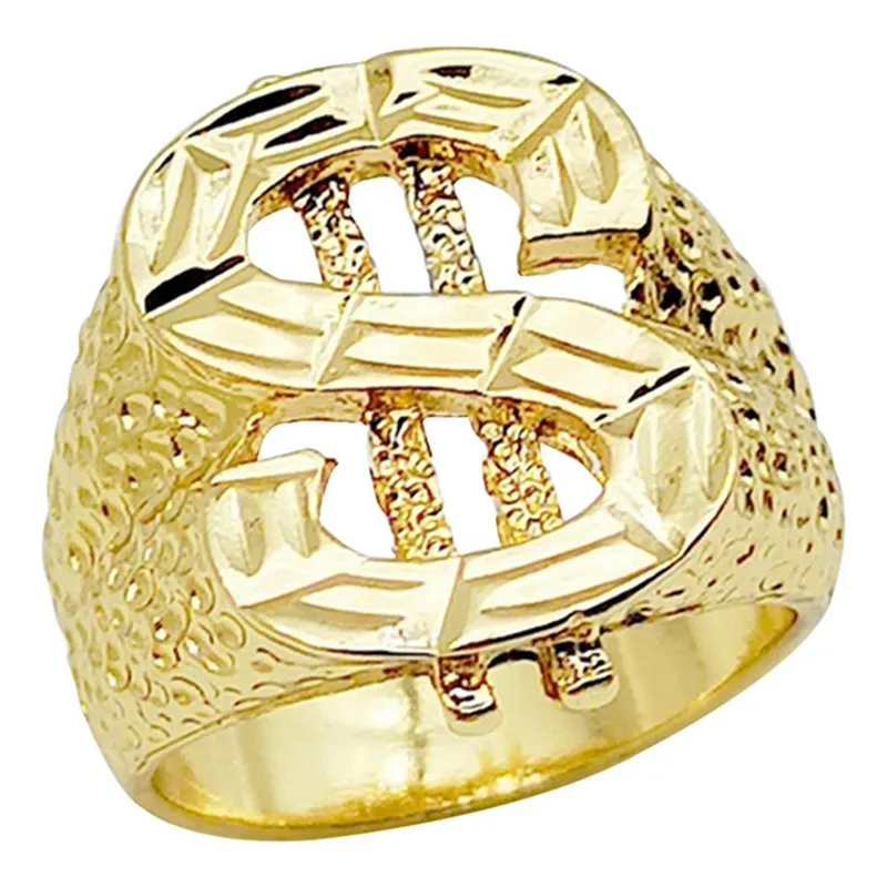 Dollar Ring Hip Hop Ring Male Personalised - Grocery