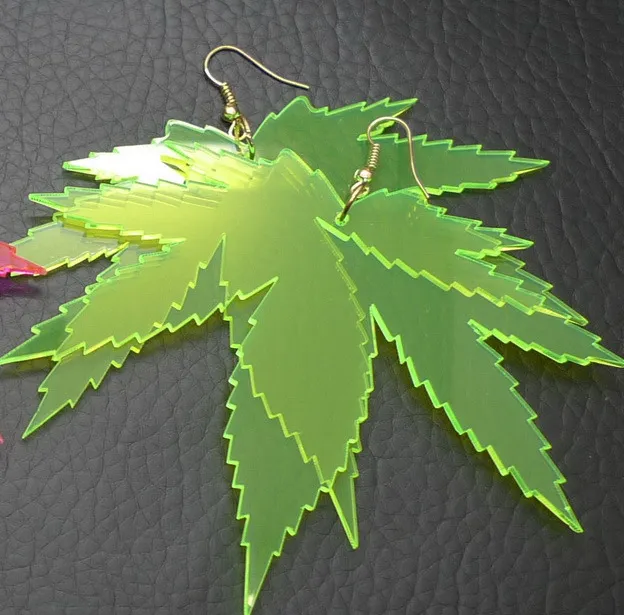 Popular Transparent Acrylic Fashionable Large Earrings - Grocery