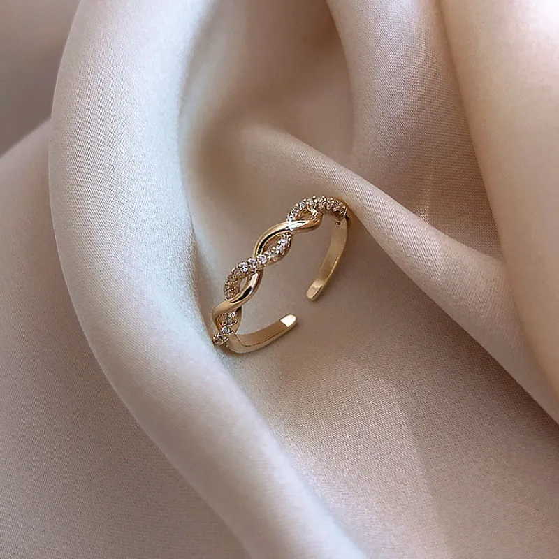 Woven Twisted Opening Ring Women - Grocery