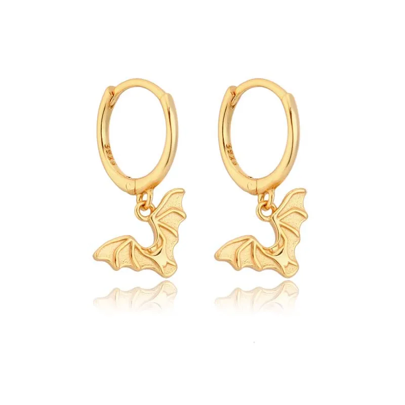 Personality Fashion Bat Earrings Rock Punk - Grocery