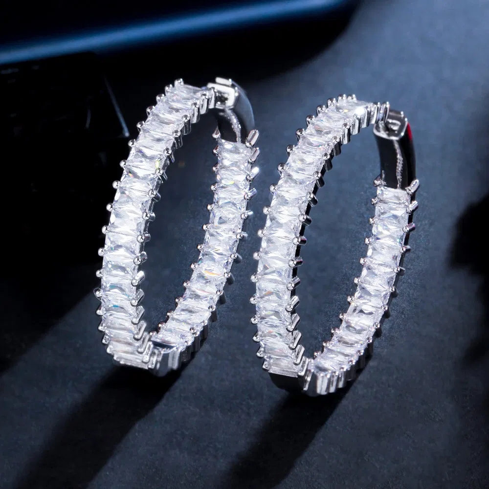Women's Fashion Versatile Zircon Earrings - Grocery