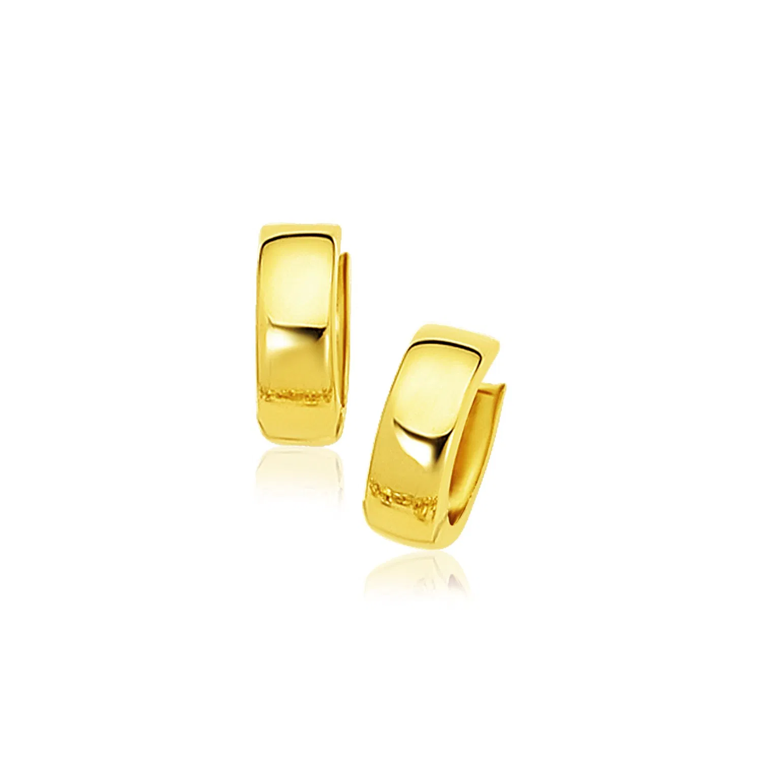 14k Yellow Gold Snuggable Hoop Earrings - Grocery