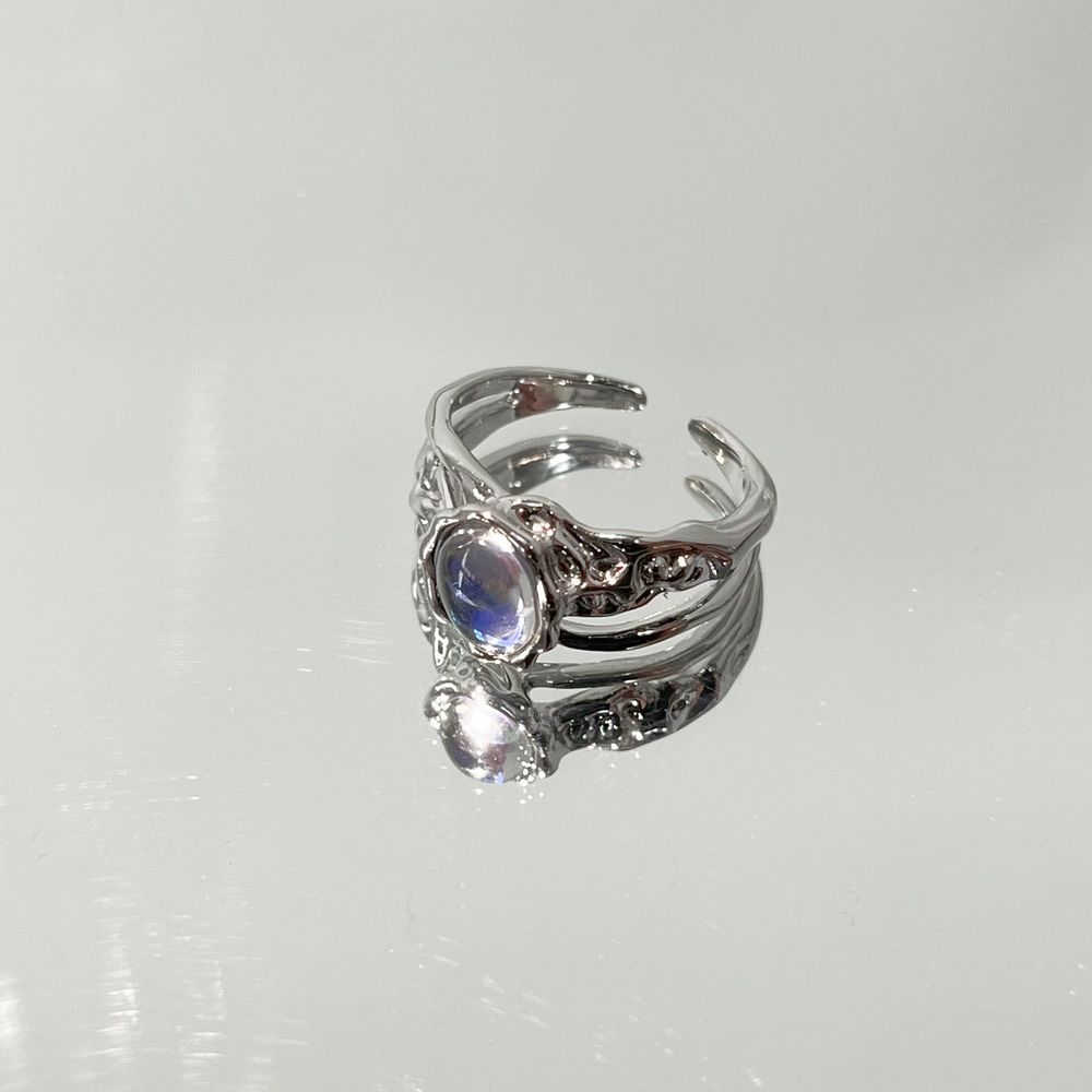 Women's Niche Design Crystal Gemstone Ring - Grocery