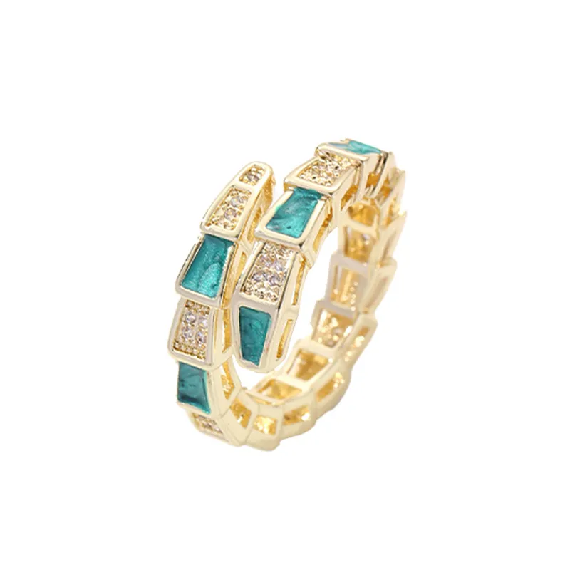 18K Gold Plated Cubic Zirconia Open Band for Women - Grocery