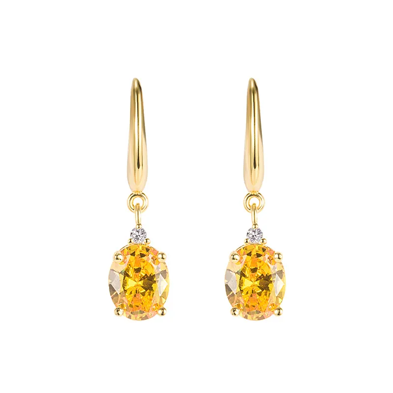 Fashion Drop Dangle Crystal Earring Wedding Anniversary Prom Fine Gift For Women - Grocery