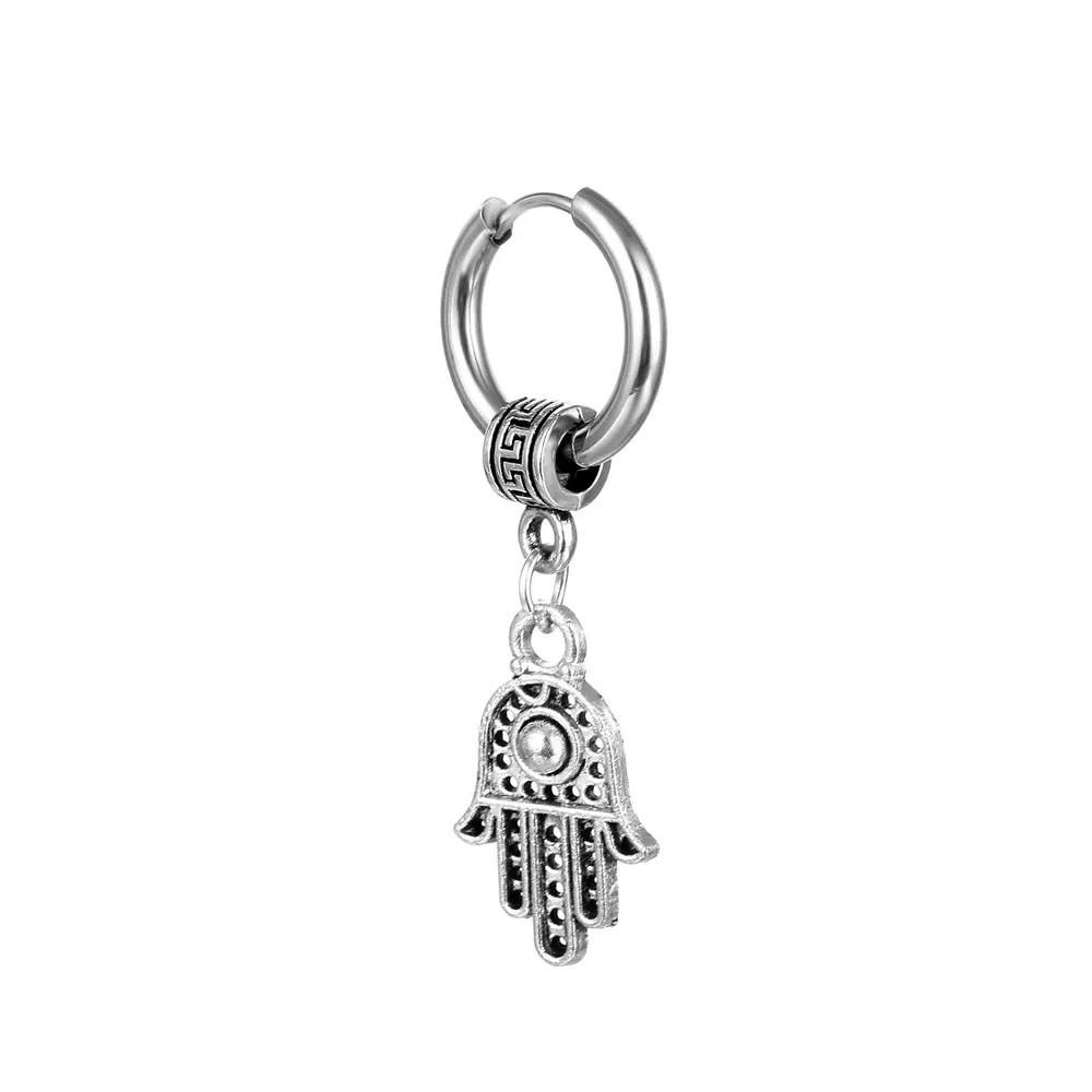 Stainless Steel Coil Earrings Pendant Hipster Street - Grocery