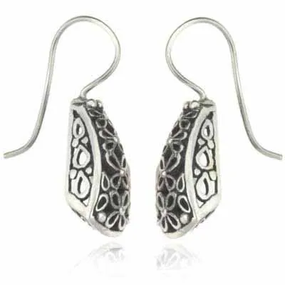 Sterling Silver Filigree Antique Style Earrings - Grocery