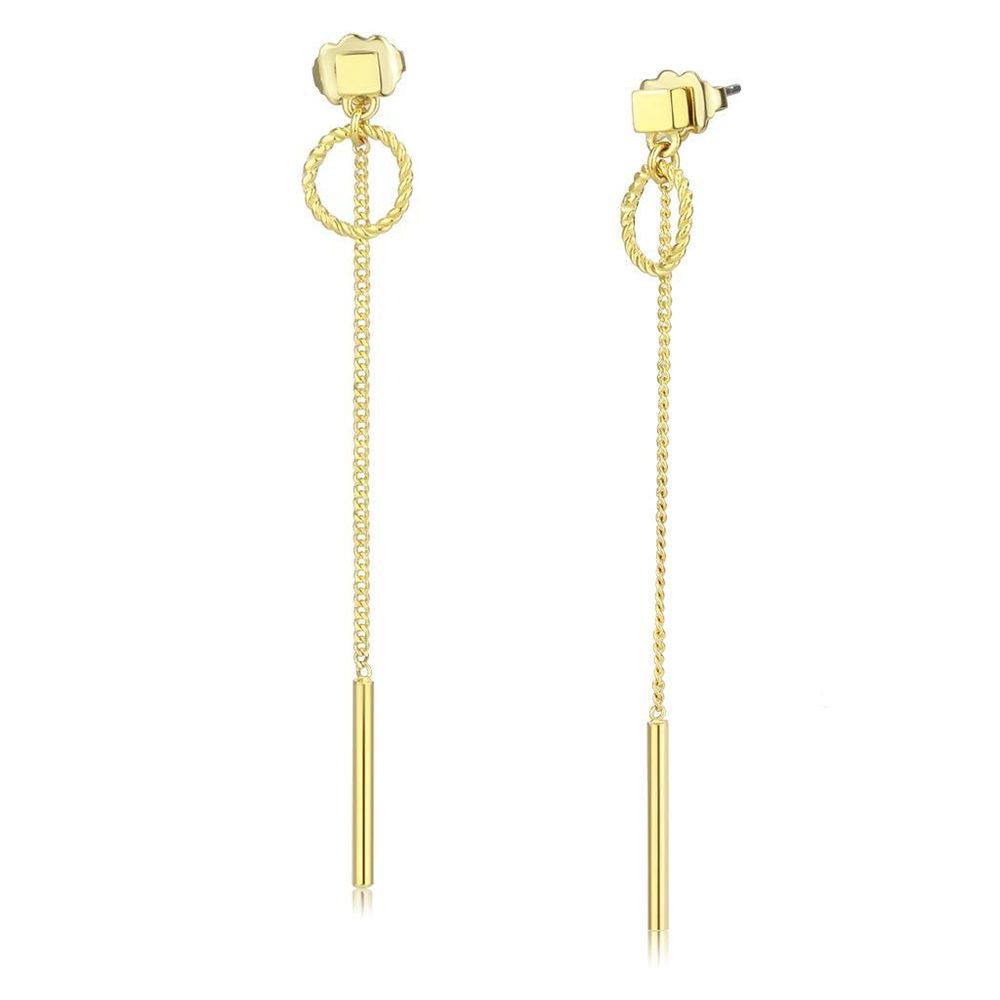 TK3677 - IP Gold(Ion Plating) Stainless Steel Earrings with No Stone - Grocery