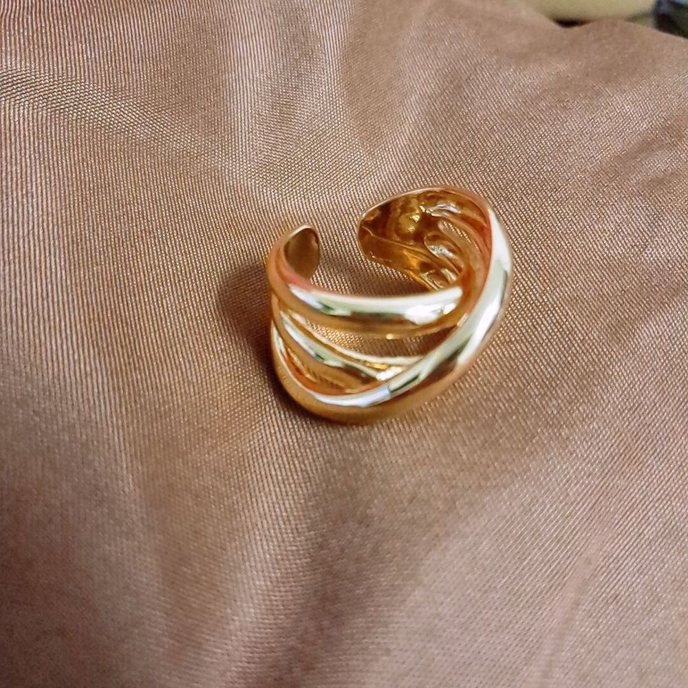European And American Retro Fashion Cross Multi-layer Big Ring - Grocery