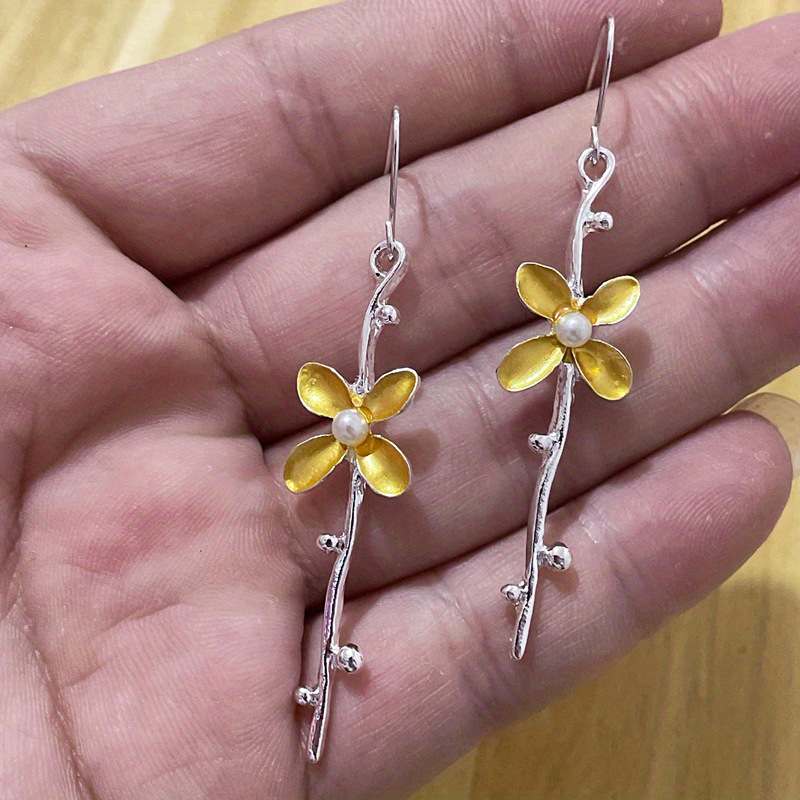 Boho Vintage Flower Earrings Women's Charm Ear Jewelry Gift - Grocery