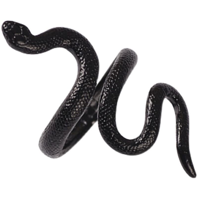 Fashion, Personalized And Exaggerated Spirit Snake Ring Snake-shaped Punk Nightclub Ring - Grocery