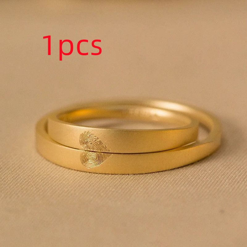Ladies Fashion Personality Fingerprint Love Ring - Grocery