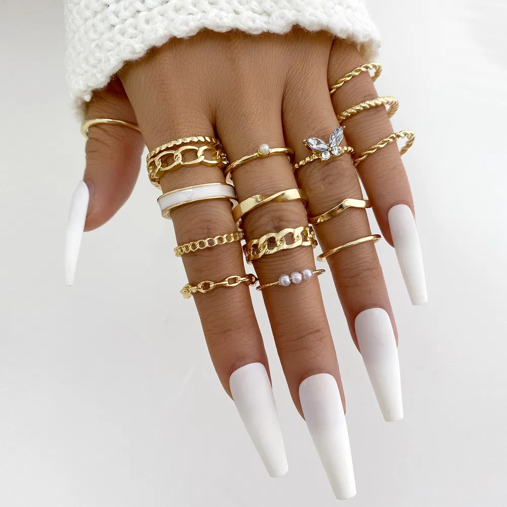 Butterfly Ring Hollow Out Love Joint - Grocery