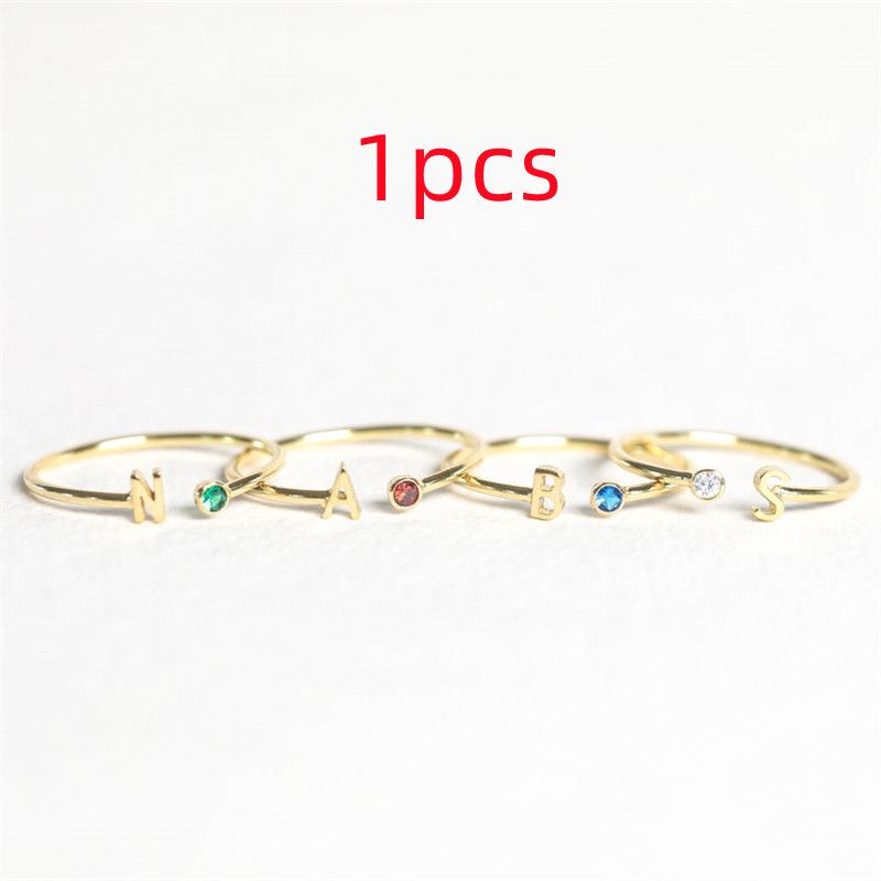 European And American Fashion Color Retention Couple Ring - Grocery