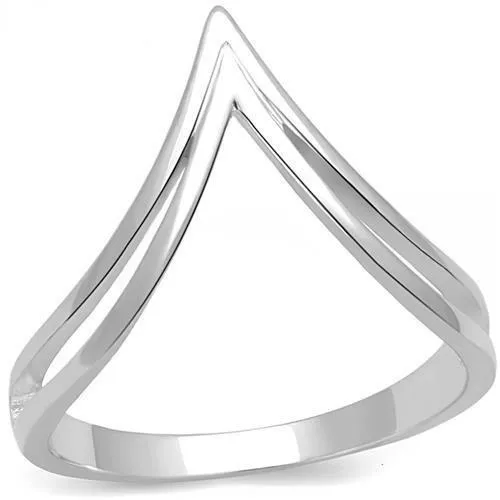 3W1383 - Rhodium 925 Sterling Silver Ring with No Stone - Grocery
