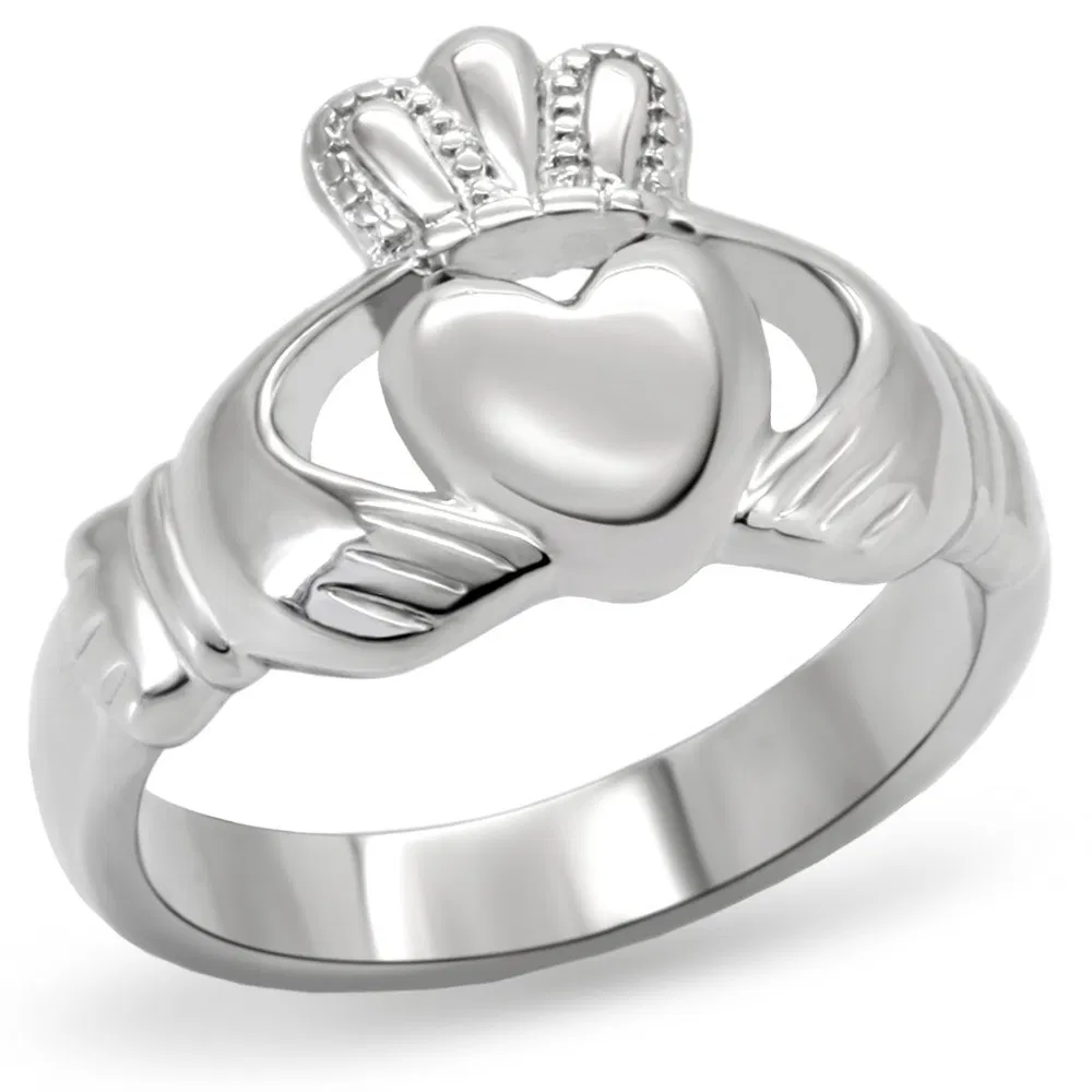 TK160 - High polished (no plating) Stainless Steel Ring with No Stone - Grocery