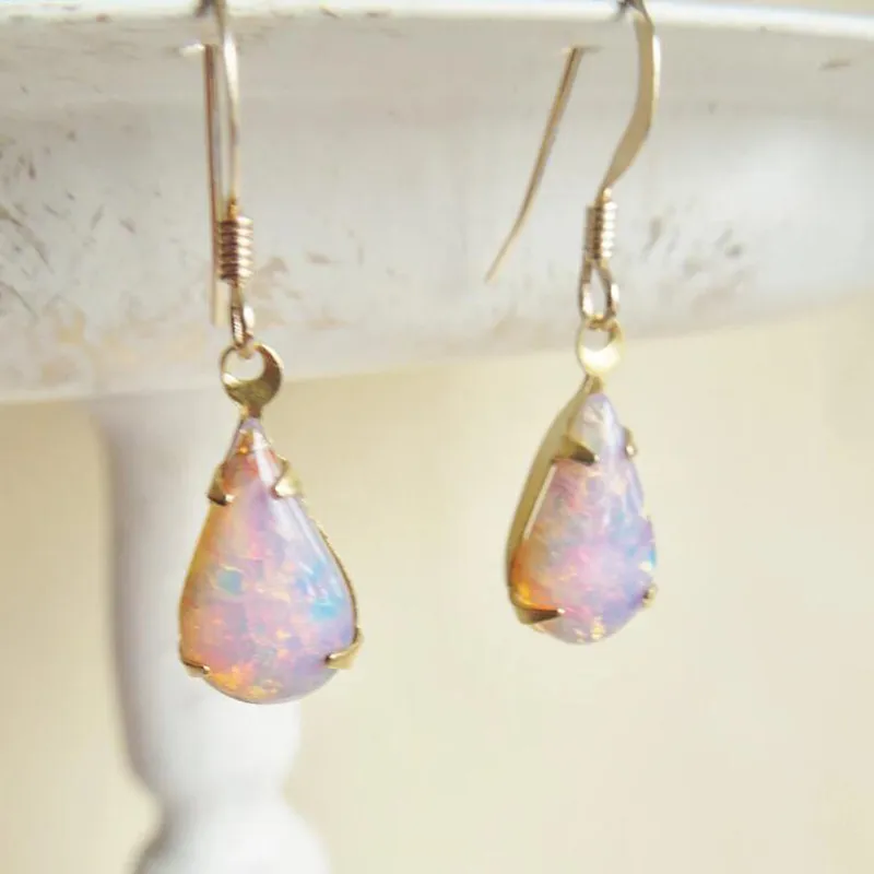 Women's Colorful Dropstone Earrings - Grocery