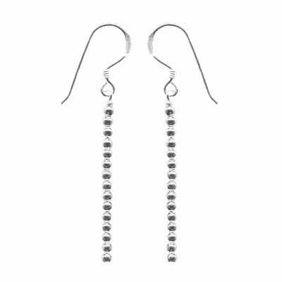 Sterling Silver Beads Dangle Earrings - Grocery